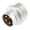 Lumberg 314 4 Pole Straight M16 DIN Plug 5A 250V AC IP68 Threaded Wall Mount Male 0314 04