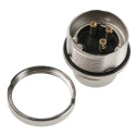 Lumberg 314 3 Pole Straight M16 DIN Plug, 5A, 250V AC, IP68 Threaded Wall Mount Male 0314 03