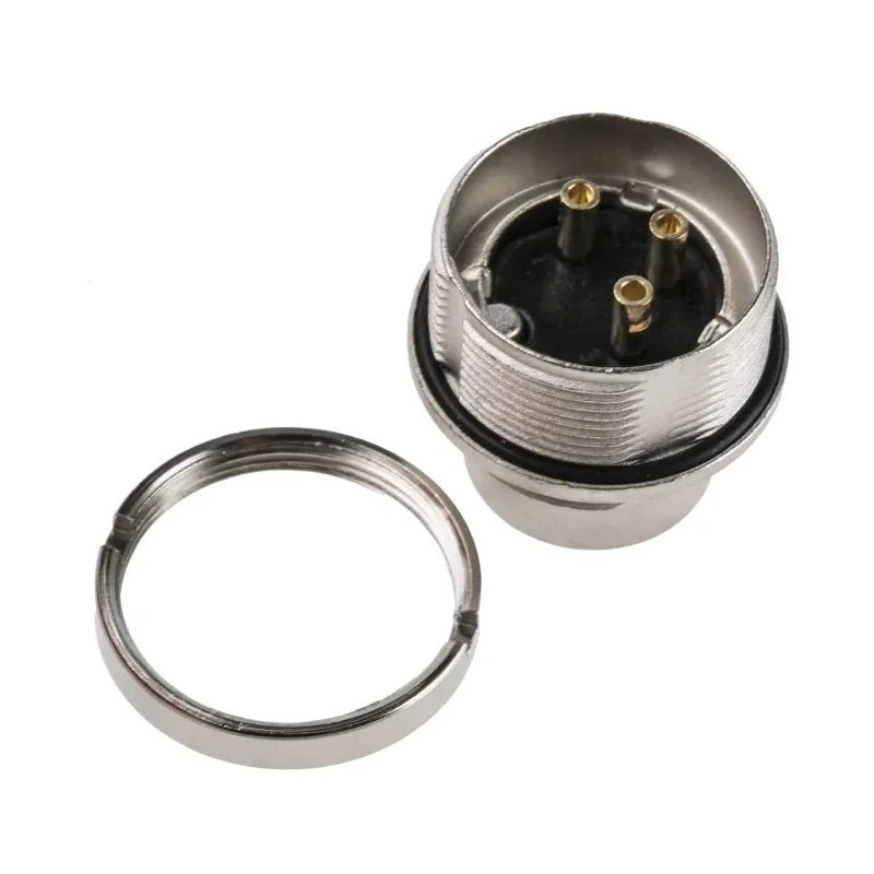 Lumberg 314 3 Pole Straight M16 DIN Plug, 5A, 250V AC, IP68 Threaded Wall Mount Male 0314 03