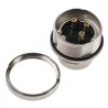 Lumberg 314 3 Pole Straight M16 DIN Plug, 5A, 250V AC, IP68 Threaded Wall Mount Male 0314 03
