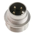 Lumberg 314 3 Pole Straight M16 DIN Plug, 5A, 250V AC, IP68 Threaded Wall Mount Male 0314 03
