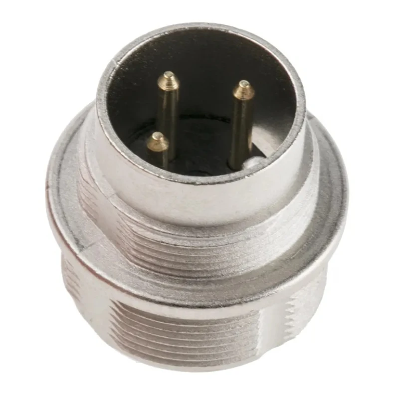 Lumberg 314 3 Pole Straight M16 DIN Plug, 5A, 250V AC, IP68 Threaded Wall Mount Male 0314 03