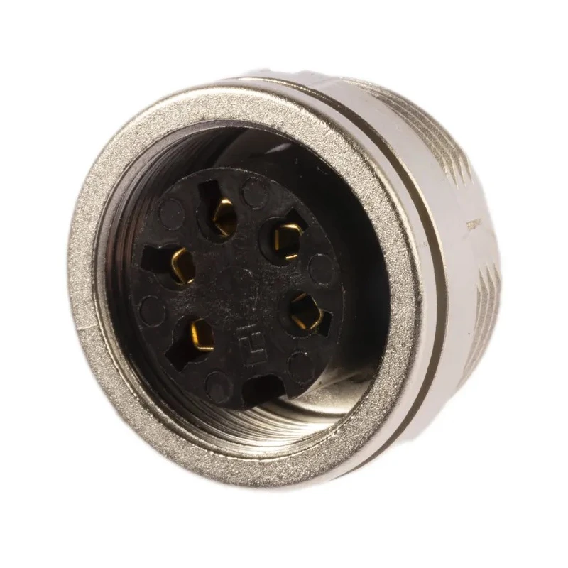 Lumberg 5 Pole Straight M16 Panel Mount Female DIN Socket, 5A, 250V ac, Threaded, IP40, DIN EN 60529 KFV 50/6