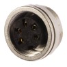 Lumberg 5 Pole Straight M16 Panel Mount Female DIN Socket, 5A, 250V ac, Threaded, IP40, DIN EN 60529 KFV 50/6