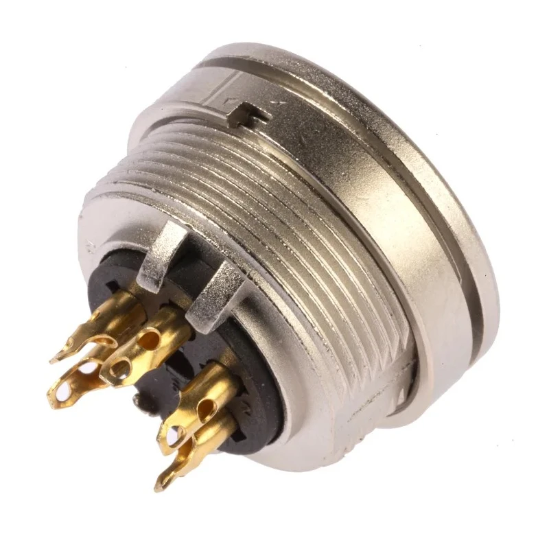 Lumberg 5 Pole Straight M16 Panel Mount Female DIN Socket, 5A, 250V ac, Threaded, IP40, DIN EN 60529 KFV 50/6