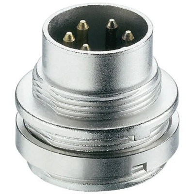 Lumberg 12 Pole Straight M16 Panel Mount Male DIN Plug 60V AC 3A SFV 120