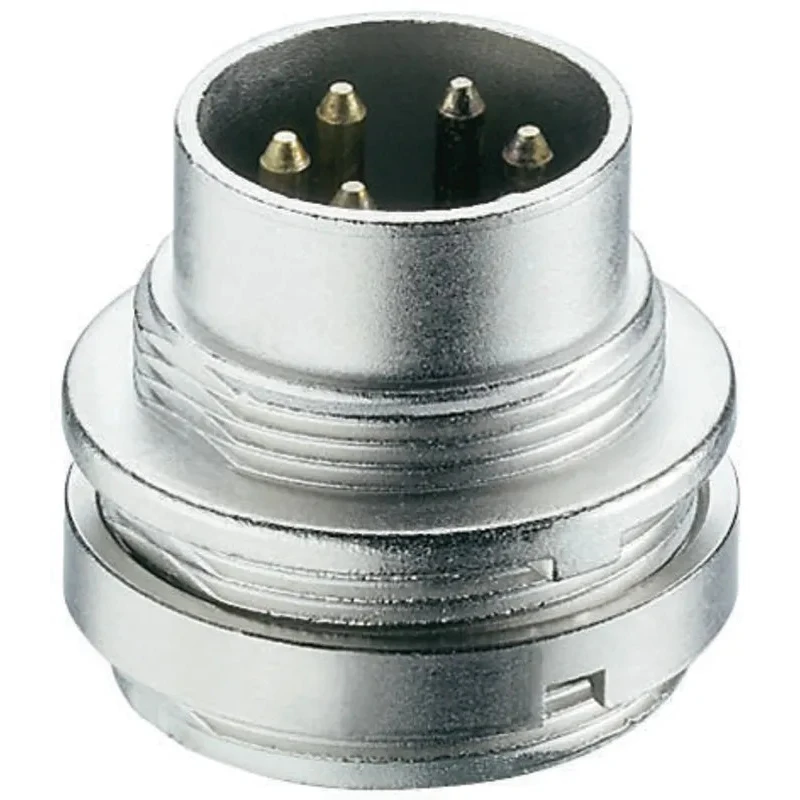 Lumberg 12 Pole Straight M16 Panel Mount Male DIN Plug 60V AC 3A SFV 120