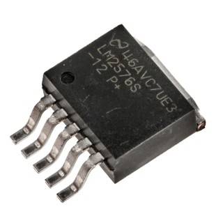 Texas Instruments Surface Mount Buck Converter, 3.36V Output Voltage, 3 A Output Current, TO-263 Package LM2576S-12/NOPB