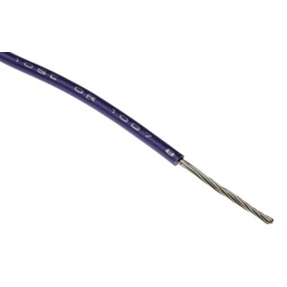 Alpha Wire Hookup Wire PVC Series Purple Hook Up Wire 20 AWG 10/0.25 mm Core Strands 305 m 3053 VI001