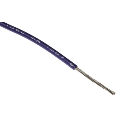 Alpha Wire Hookup Wire PVC Series Purple Hook Up Wire 20 AWG 10/0.25 mm Core Strands 305 m 3053 VI001