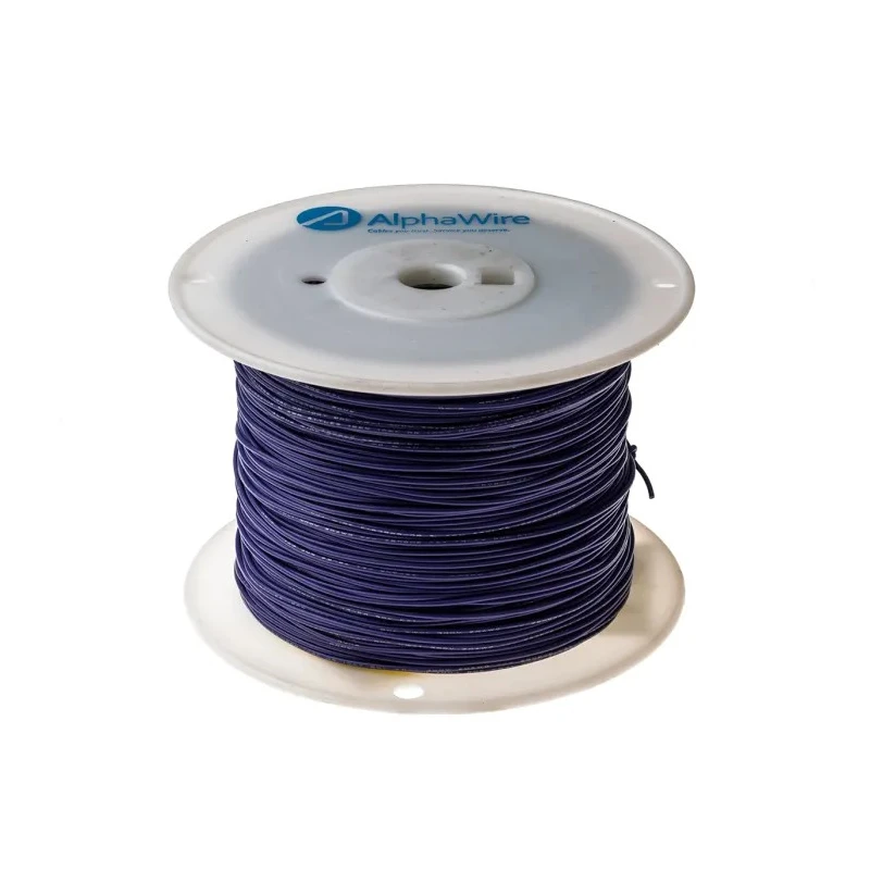 Alpha Wire Hookup Wire PVC Series Purple Hook Up Wire 20 AWG 10/0.25 mm Core Strands 305 m 3053 VI001