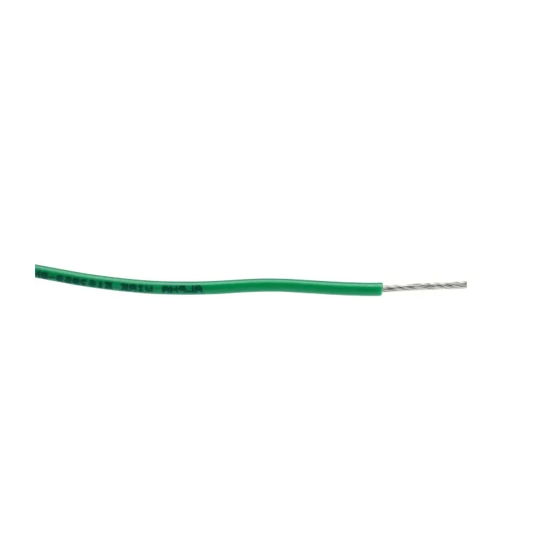 Alpha Wire Hookup Wire PVC Series Green 20 AWG, 10x0.25 mm Core Strands, 305 m Length, 300V, Tinned Copper 3053 GR001