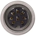 Lumberg 8 Pole Straight M16 DIN Socket Panel Mount Female Threaded Connector 60V AC 5A KFV 81