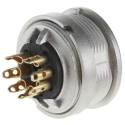 Lumberg 7 Pole Straight M16 Panel Mount DIN Socket 5A 60V ac IP40 KFV 71