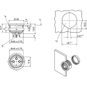 Lumberg 7 Pole Straight M16 Panel Mount DIN Socket 5A 60V ac IP40 KFV 71
