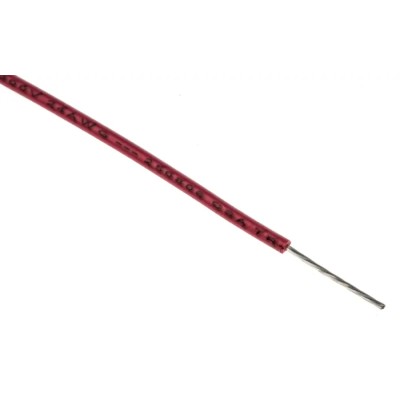 Alpha Wire Harsh Environment Hookup Wire PVC Series 7 x 0.20 mm, Tinned Copper Conductor, Red Jacket, 305 m 3050 RD001
