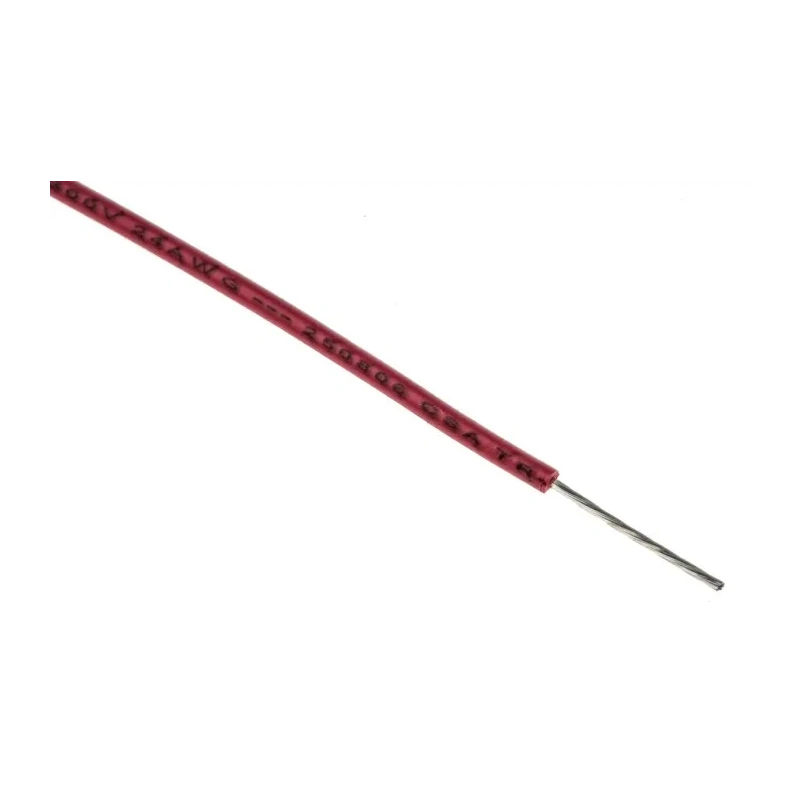Alpha Wire Harsh Environment Hookup Wire PVC Series 7 x 0.20 mm, Tinned Copper Conductor, Red Jacket, 305 m 3050 RD001