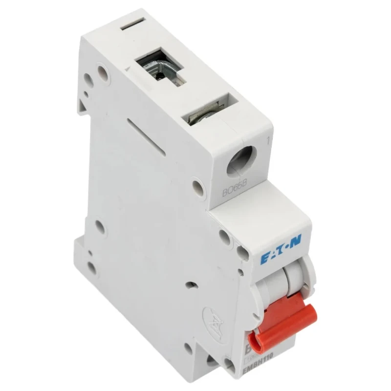Eaton MEM Shield Miniature Circuit Breaker 1-Pole 10A Type B 240V AC 48V DC 10 kA Breaking Capacity EMBH110 EMBH110