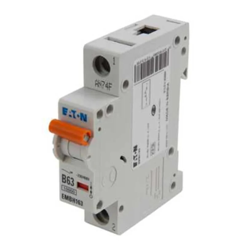 Eaton MEM Shield Miniature Circuit Breaker 1-Pole 63A Type B 240V AC 48V DC 10 kA Breaking Capacity EMBH163 EMBH163
