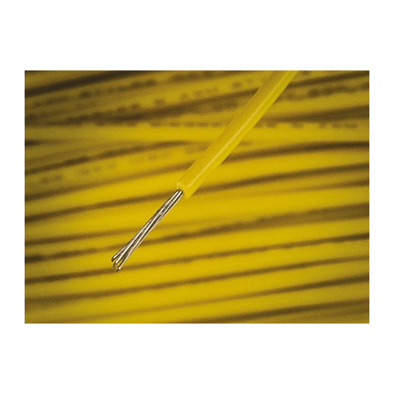 Alpha Wire Hookup Wire PVC Series Yellow Hook Up Wire 24 AWG 7/0.20 mm Core Strands 305 m Polyvinyl 3050 YL001