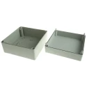 Spelsberg AK Compact Range Series Polystyrene Enclosure Grey with Grey Lid, IP65, 113.4 mm x 200 mm x 200 mm 74042301