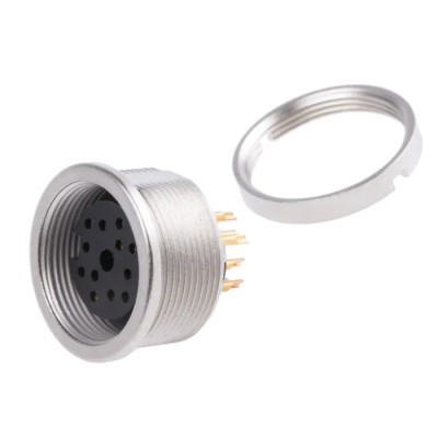 Lumberg 12 Pole Straight M16 DIN Socket Panel Mount, 5A, 60V AC, IP68 Threaded Female Connector 0304 12