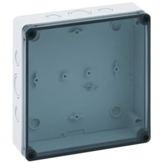 Spelsberg TK PS Series Grey Transparent Lid Polystyrene Enclosure IP66 IK07 63 mm x 182 mm x 180 mm 