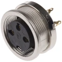 Lumberg 3 Pole Straight M16 DIN Socket Panel Mount Female 5A 250V AC IP68 0304 03