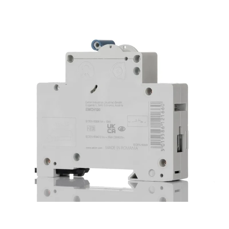Eaton MEM Shield Miniature Circuit Breaker, 1-Pole, 20A, Type C, 240V AC, 48V DC, 10 kA Breaking Capacity EMCH120 EMCH120