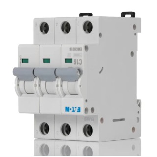 Eaton MEM Shield Miniature Circuit Breaker, 3-Pole, 16A, Type C, 240V AC, 48V DC, 10kA Breaking Capacity EMCH316 EMCH316