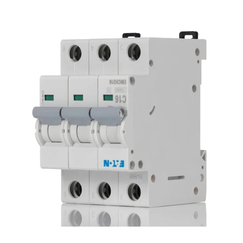 Eaton MEM Shield Miniature Circuit Breaker, 3-Pole, 16A, Type C, 240V AC, 48V DC, 10kA Breaking Capacity EMCH316 EMCH316