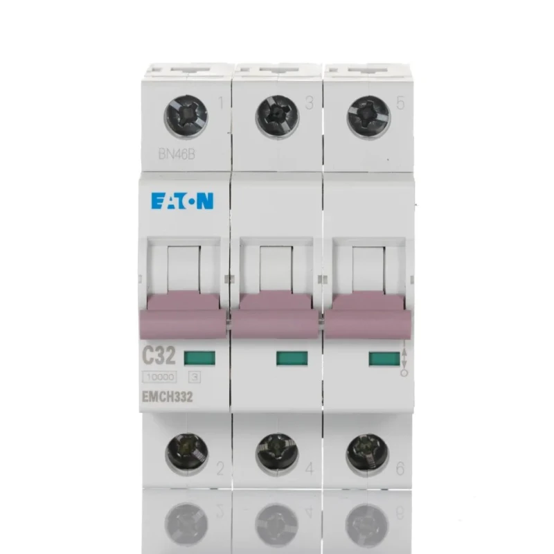 Eaton MEM Shield Miniature Circuit Breaker 3-Pole 32A Type C 240V AC 48V DC 10 kA Breaking Capacity EMCH332 EMCH332 EMCH332