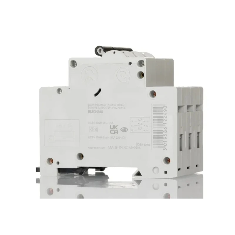 Eaton MEM Shield Miniature Circuit Breaker, 3-Pole, 40A, Type C, 240V AC, 48V DC, 10kA Breaking Capacity EMCH340