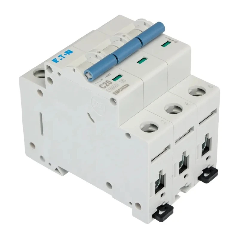 Eaton MEM Shield Miniature Circuit Breaker, 3-Pole, 20A, Type C Tripping, 240V AC, 48V DC, 10 kA Breaking EMCH320 EMCH320