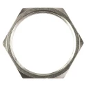 Lumberg Connector Nut for Use with Chassis Plugs and Sockets Brass Nickel Finish Thread Size M18 0384
