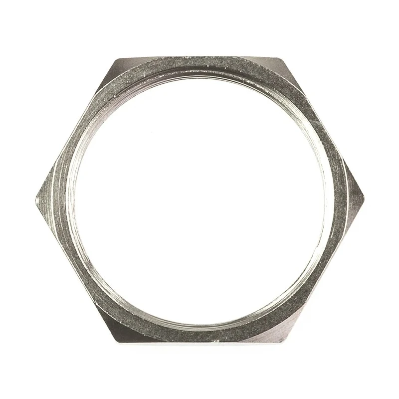 Lumberg Connector Nut for Use with Chassis Plugs and Sockets Brass Nickel Finish Thread Size M18 0384