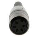 Lumberg 5 Pole Straight M16 DIN Socket Female, Screw-On Solder Termination, 5A 250V AC, Zinc Alloy Housing KV 50/6