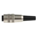 Lumberg 5 Pole Straight M16 DIN Socket Female, Screw-On Solder Termination, 5A 250V AC, Zinc Alloy Housing KV 50/6