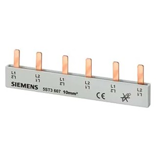 Siemens Copper SENTRON 5ST 2 Phase Busbar, 400 V AC, 80 A Current Rating, 18 mm Pitch 5ST3704