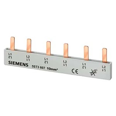 Siemens Copper SENTRON 5ST 2 Phase Busbar, 400 V AC, 80 A Current Rating, 18 mm Pitch 5ST3704