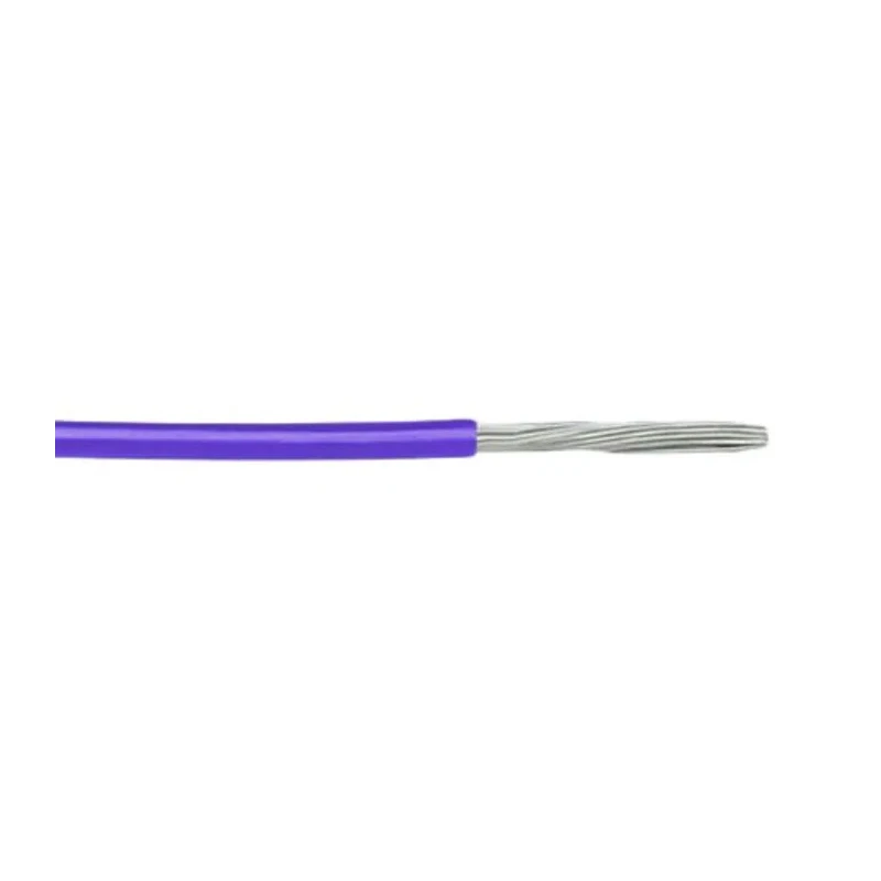 Alpha Wire Hookup Wire PVC Series Purple Jacket, 24 AWG, 7/0.20 mm Strands, 1.42 mm OD, 300 V, Flame Retardant 3050 VI001