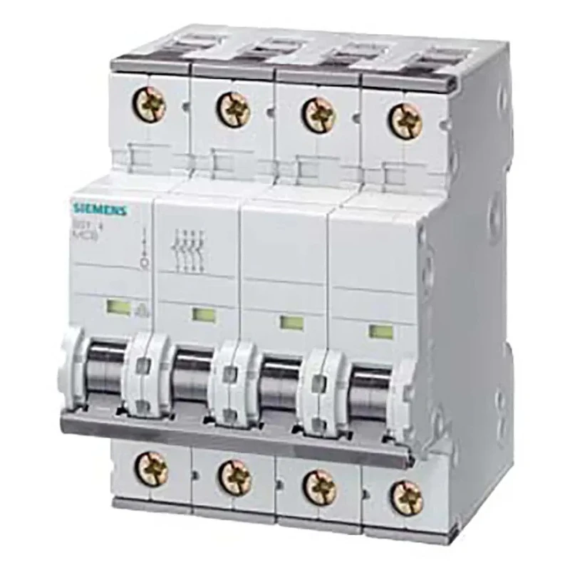 Siemens SENTRON Miniature Circuit Breaker 4-Pole 20A Type B 400V ac 10 kA Breaking Capacity 5SY4420-6