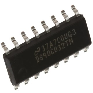 Texas Instruments Receiver IC 4 LVDS TTL, 16-Pin SOIC DS90C032TM/NOPB