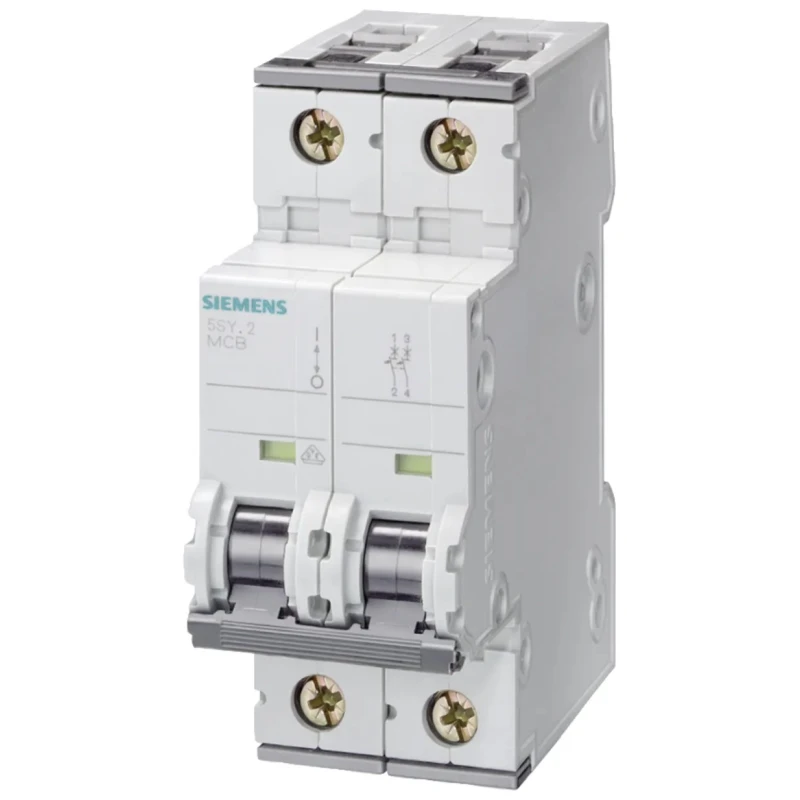 Siemens SENTRON Miniature Circuit Breaker, 2-Pole, 40A, Type B, 400V AC, 60V DC, 10 kA Breaking Capacity 5SY4240-6