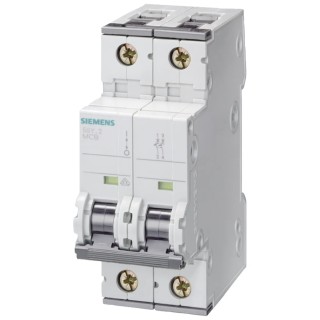 Siemens SENTRON Miniature Circuit Breaker 2-Pole 3A Type C, 400V AC, 60V DC, 10 kA Breaking Capacity 5SY4203-7