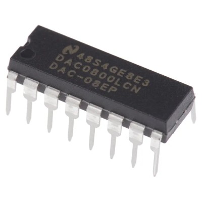 National Semiconductor 8 Bit Digital to Analogue Converter, Current Steering Architecture, Parallel DAC0800LCN/NOPB