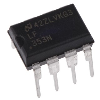 Texas Instruments Operational Amplifier, Dual Channel, 4 MHz Gain Bandwidth, 8-Pin MDIP LF353N/NOPB