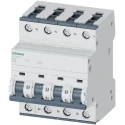 Siemens SENTRON 5SY4 Miniature Circuit Breaker, 4-Pole, 10A, Type C, 400V ac, 60V dc, 10 kA Breaking Capacity 5SY4410-7