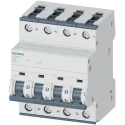 Siemens SENTRON Miniature Circuit Breaker 4-Pole 25A Type C 400V AC 60V DC 10 kA Breaking Capacity 5SY4425-7