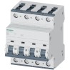 Siemens SENTRON Miniature Circuit Breaker 4-Pole 63A Type B 400V AC 60V DC 10 kA Breaking Capacity 5SY4463-6
